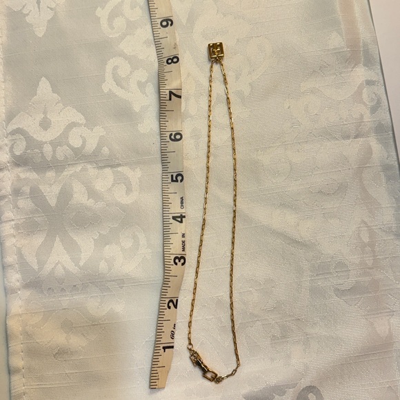 Givenchy Gold Chain Necklace with Logo Pendant - Picture 4 of 13